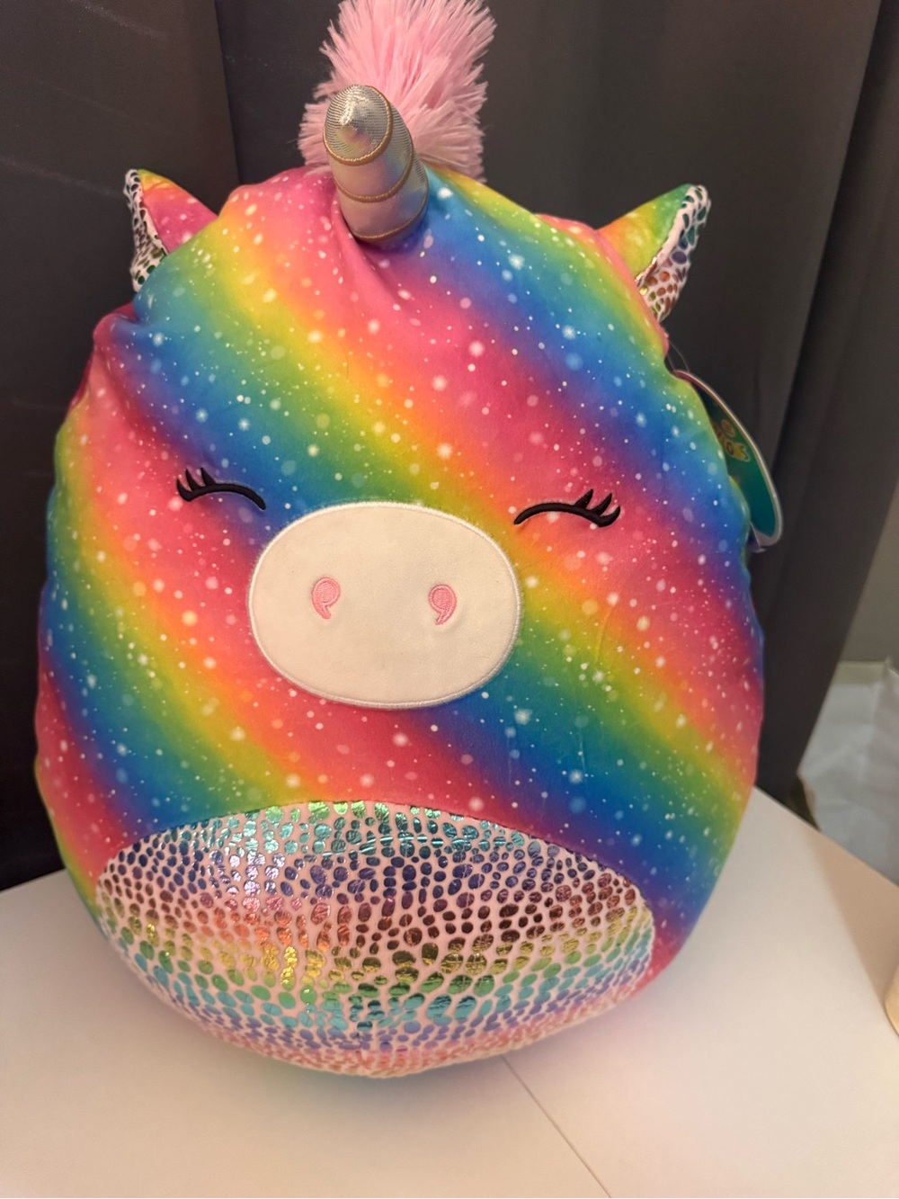 Squishmallow Rainbow Unicorn Plush